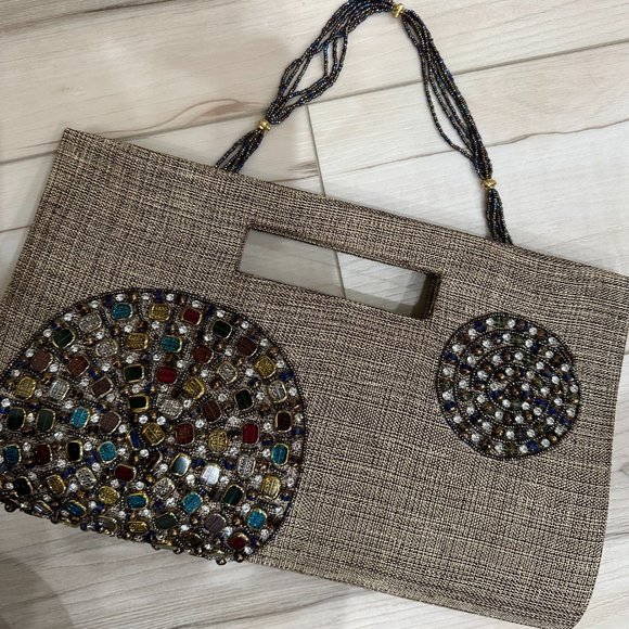 Clutch Purse with Stones - Picture 6 of 10